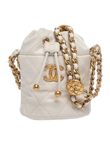 Twist Your Buttons Mini Bucket Bag