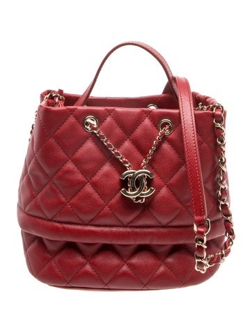 Small Rolled Up Drawstring Bucket Bag