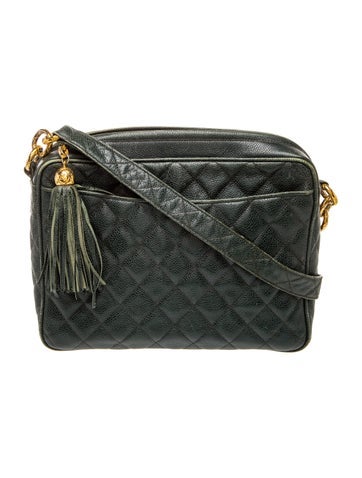 Quilted Tassel Camera Bag