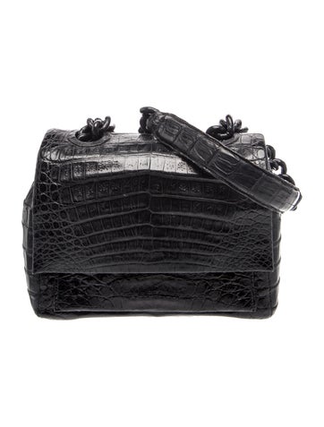 Nancy Gonzalez Crocodile Chain Flap Bag Mini