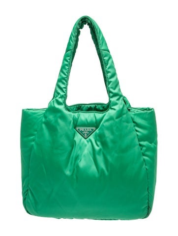 Enameled Metal Triangle Padded Tote Large