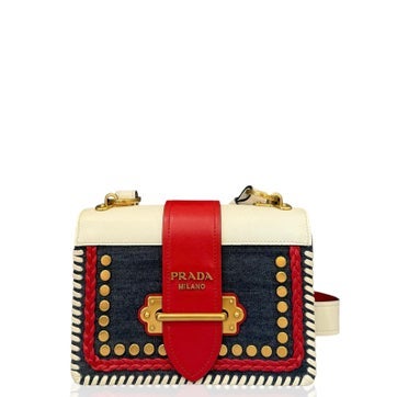Calfskin Cahier Saffiano Bag Small