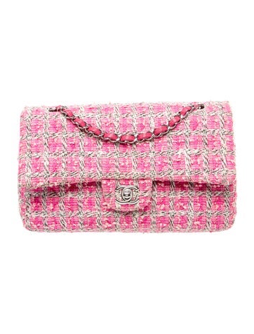 Classic Medium Tweed Double Flap Bag