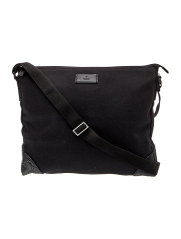 GG Embossed Messenger Bag