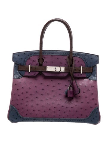 Ostrich Ghillies Birkin 30