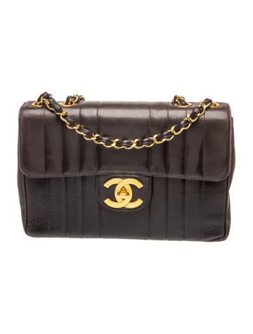 Jumbo Vertical Quilt Flap Bag