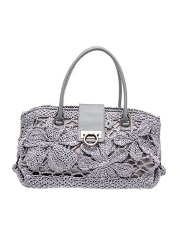Raffia Top Handle Bag