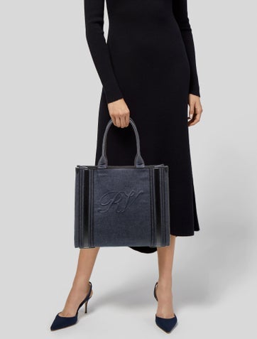 Roger Vivier Denim Tote