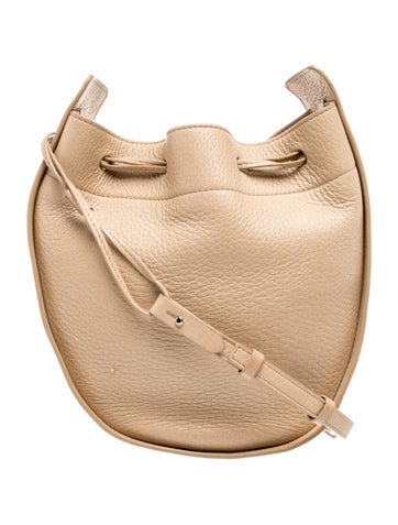 Leather Leather Drawstring Pouch Bag Small