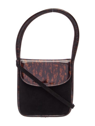 Suede Top Handle Bag