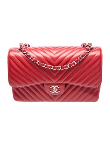 Classic Chevron Jumbo Double Flap Bag