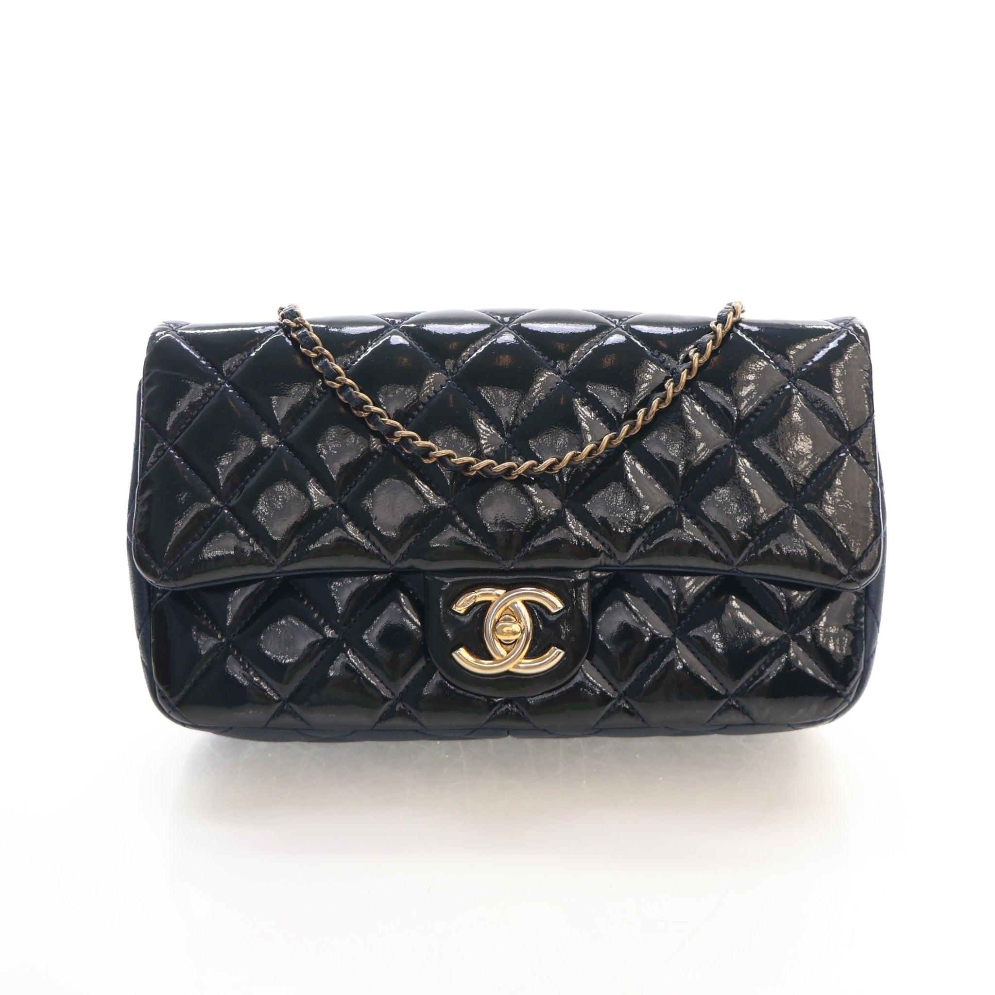 Chanel Medium Patent Classic Single Flap Bag