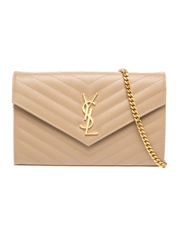 Quilted Cassandre Envelope Wallet on Chain Large