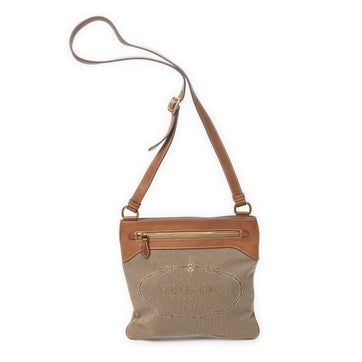 Canvas Jacquard Messenger Crossbody