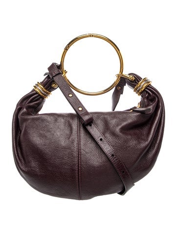Leather Bracelet Hobo Bag Small, Small