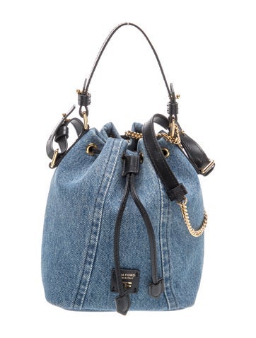 Denim Bucket Bag