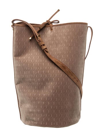 Velvet Monogram suede Bucket Bag Large w/ Tags