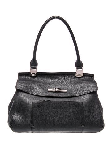 Leather Top Handle Bag