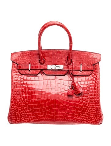 Shiny Porosus Crocodile Birkin 35
