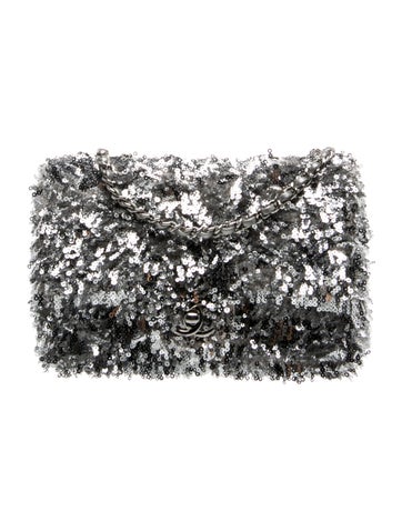 2025 Sequin Rectangular Mini Flap Bag