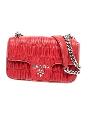 Nappa Gaufre Leather Shoulder Bag