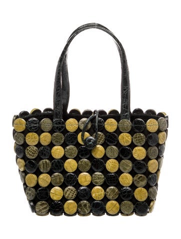 Crocodile Top Handle Bag