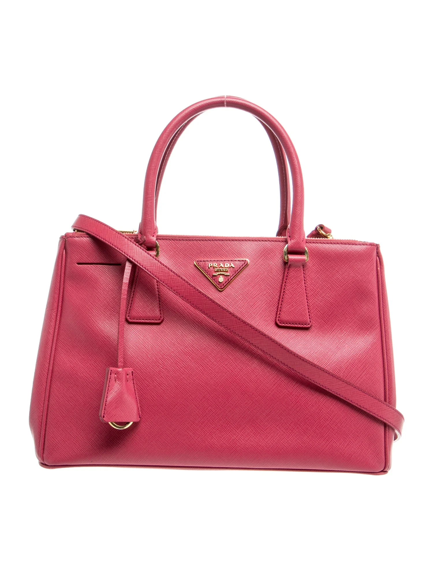 Saffiano Leather Galleria Double Zip Medium