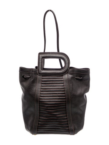 Leather Top Handle Bag