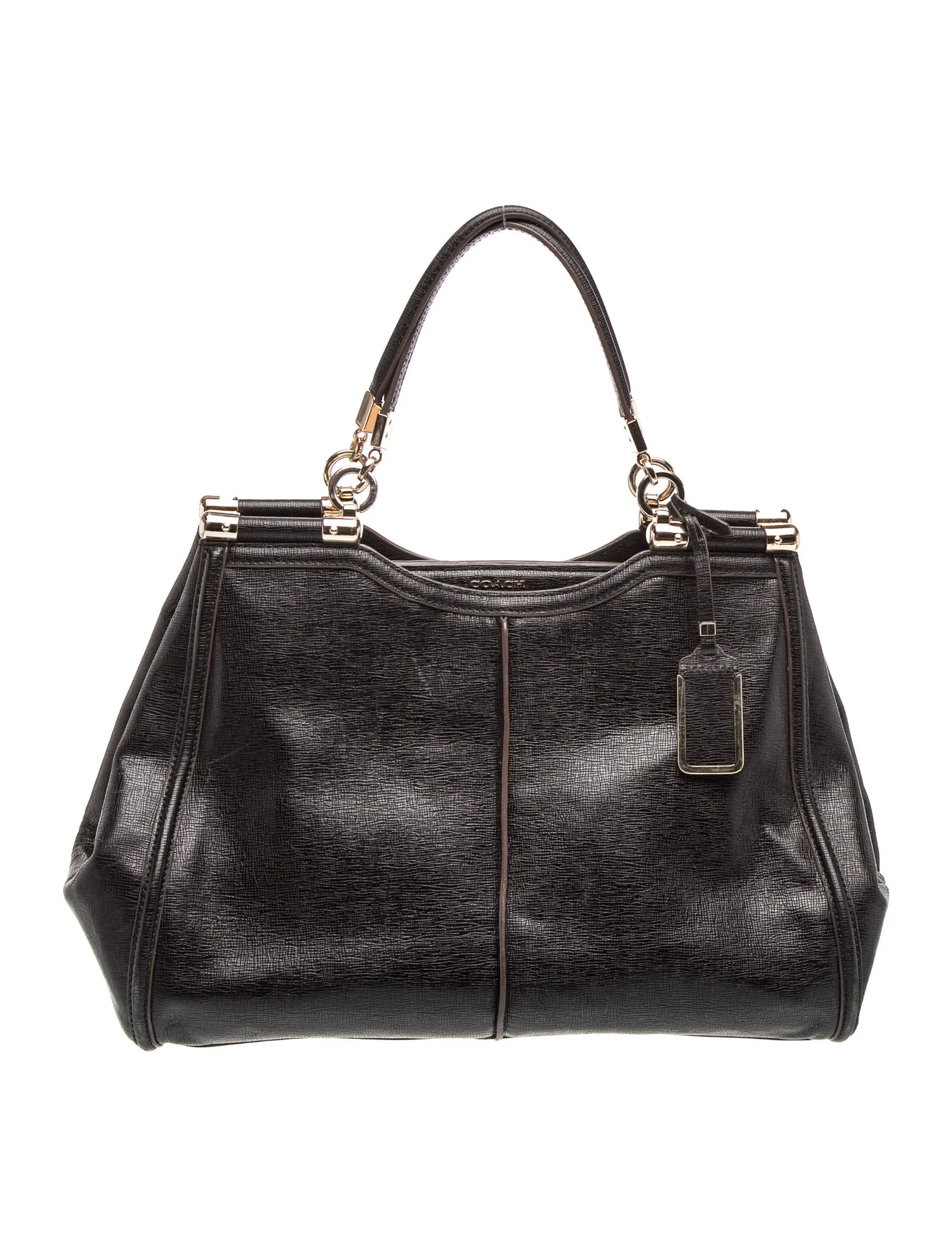 Leather Top Handle Bag