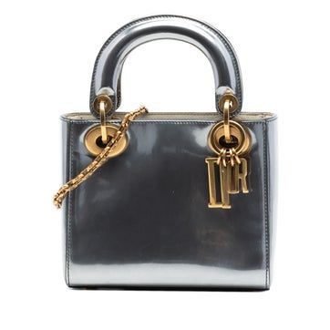 Mini Metallic Patent Leather Lady Dior