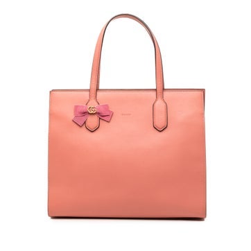 GG Marmont Calfskin Ribbon Tote
