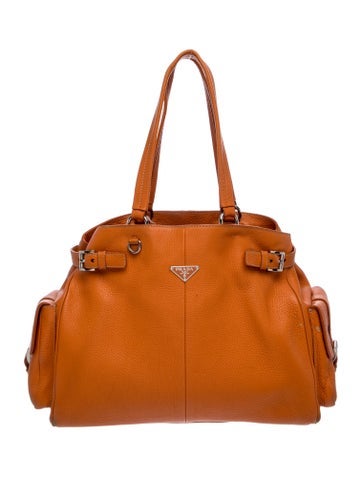 Enameled Metal Triangle Top Handle Bag