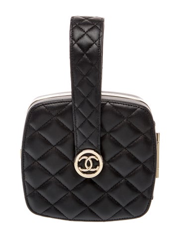 Quilted Vanity Minaudiere w/ Handle