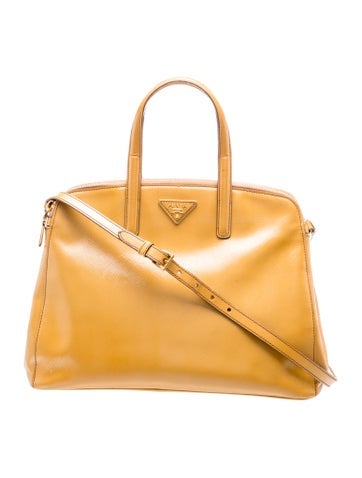 Saffiano Vernice Leather Crossbody Bag