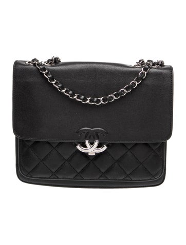 Leather CC Box Flap Bag