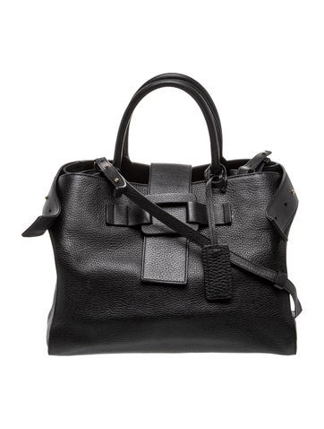Roger Vivier Leather Top Handle Bag