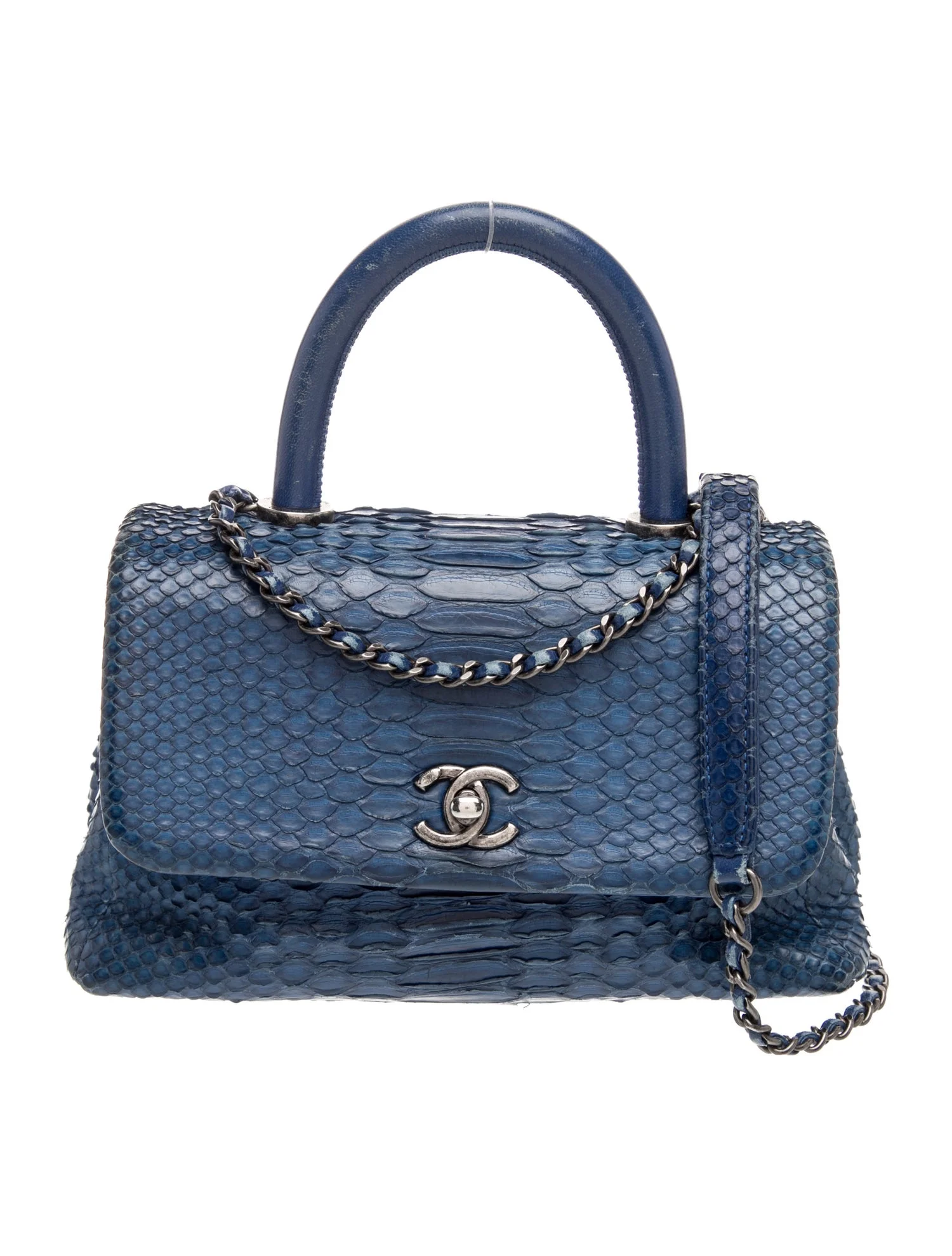 Mini Python Coco Handle Bag