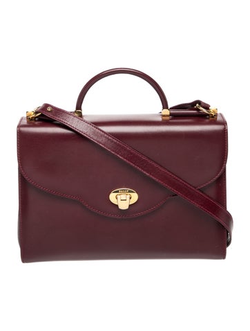 Leather Top Handle Bag