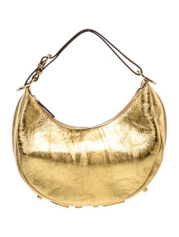 Leather Rock Millennium Fendigraphy Hobo Bag