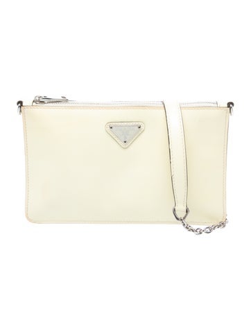 Enameled Metal Triangle Shoulder Bag