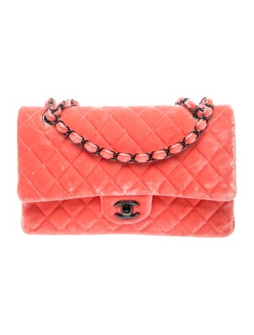 Classic Velvet Medium Double Flap Bag