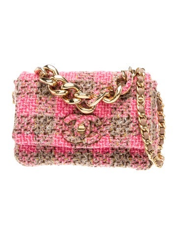 Small Tweed Elegant Chain Flap Bag