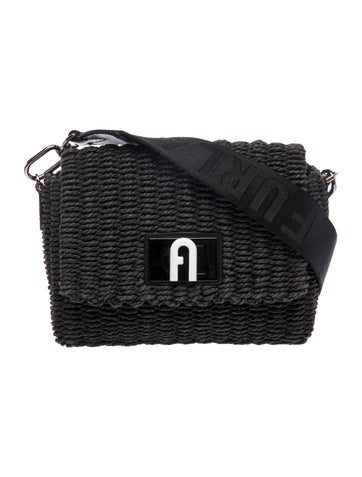 Raffia Messenger Bag